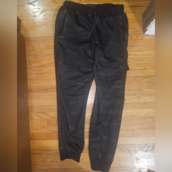 Premium Xpression size M black camo mens sweatpants/joggers with pockets - Picture 5 of 8